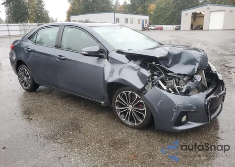 2016 Toyota Corolla L z USA, uszkodzony, nr VIN 2T1BURHE1GC579663